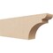 Ekena Millwork 2in. W x 4in. H x 12in. L Yorktown Woodgrain TimberThane Rafter Tail, Primed Tan RFTUR02X04X12YORRCPR - alternate 1